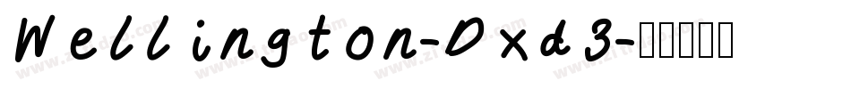 Wellington-Dxd3字体转换