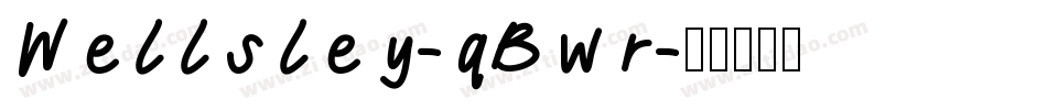 Wellsley-qBwr字体转换