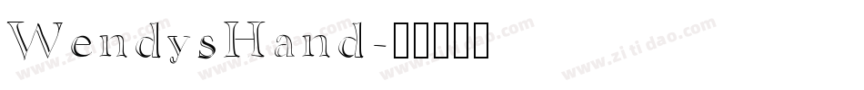 WendysHand字体转换