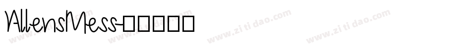 AllensMess字体转换