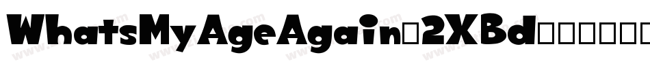 WhatsMyAgeAgain-2XBd字体转换
