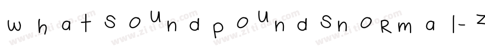Whatsoundpoundsnormal-zJza字体转换