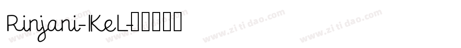 Rinjani-1KeL字体转换