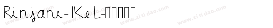 Rinjani-1KeL字体转换