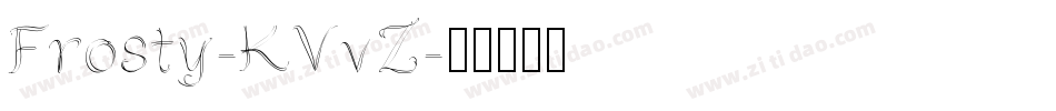 Frosty-KVvZ字体转换