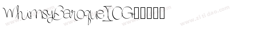WhimsyBaroqueICG字体转换