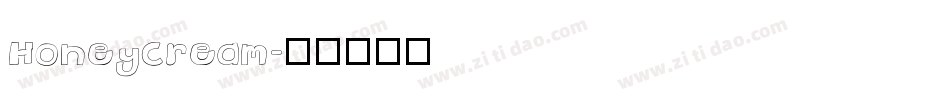 HoneyCream字体转换