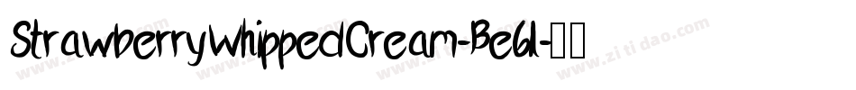 StrawberryWhippedCream-Be6l字体转换