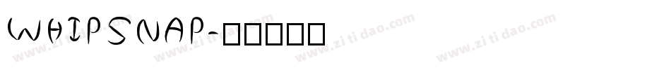 whipsnap字体转换