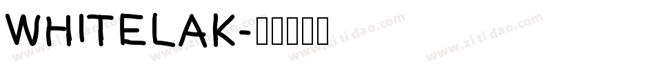 WHITELAK字体转换
