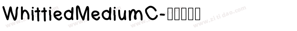 WhittiedMediumC字体转换