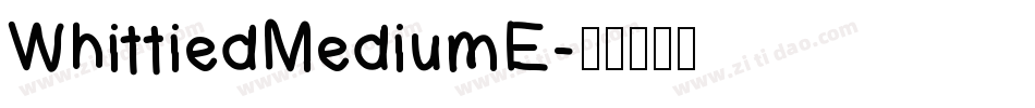 WhittiedMediumE字体转换