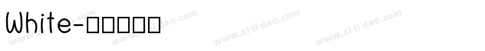 White字体转换