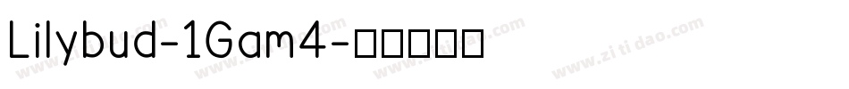 Lilybud-1Gam4字体转换