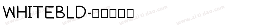 WHITEBLD字体转换