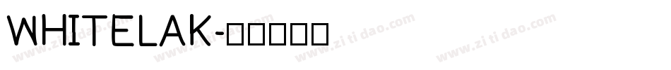 WHITELAK字体转换