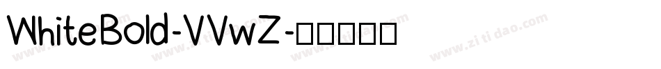 WhiteBold-VVwZ字体转换