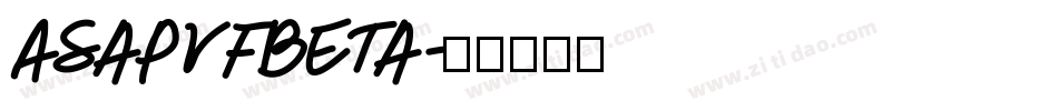 AsapVFBeta字体转换