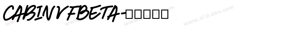 CabinVFBeta字体转换
