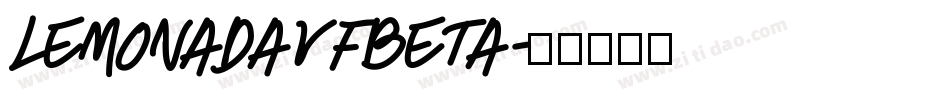 LemonadaVFBeta字体转换