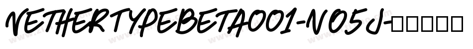 NetherTypeBeta001-nO5J字体转换
