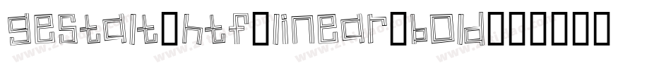 Gestalt-HTF-Linear-Bold字体转换