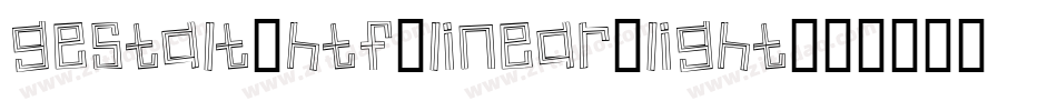 Gestalt-HTF-Linear-Light字体转换