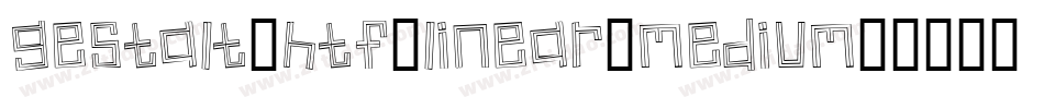 Gestalt-HTF-Linear-Medium字体转换