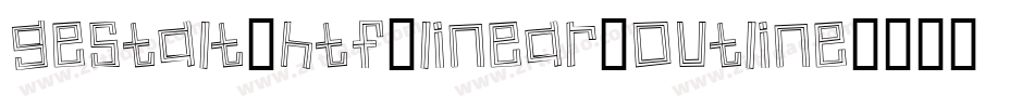 Gestalt-HTF-Linear-Outline字体转换