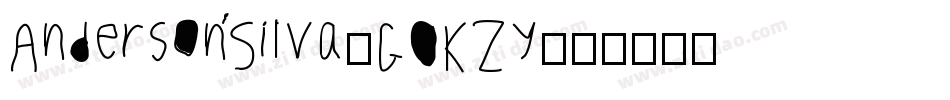 AndersonSilva-GOKZy字体转换