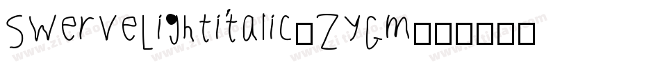 SwerveLightitalic-ZyGm字体转换