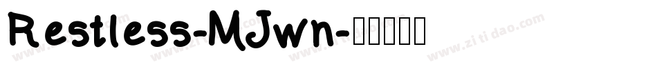Restless-MJwn字体转换