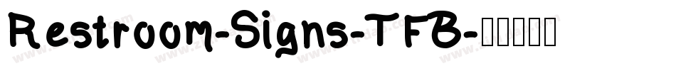 Restroom-Signs-TFB字体转换