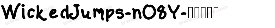 WickedJumps-nO8Y字体转换