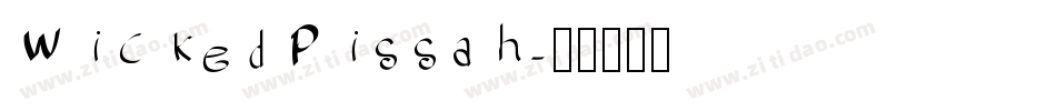 WickedPissah字体转换