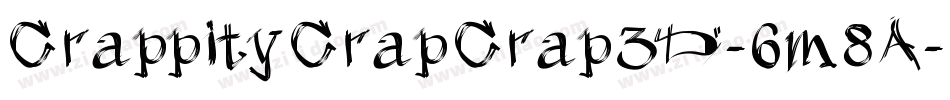 CrappityCrapCrap3D-6m8A字体转换