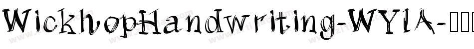 WickhopHandwriting-WYlA字体转换
