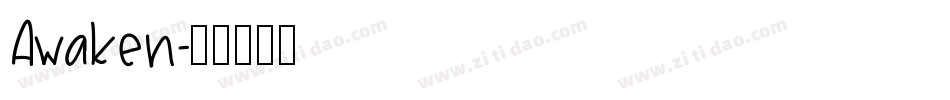 Awaken字体转换