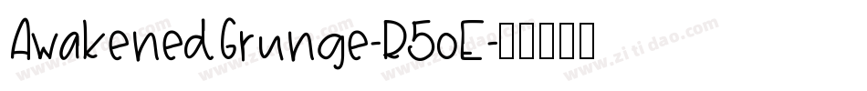 AwakenedGrunge-R5oE字体转换