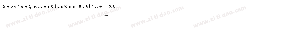 ServiceGamesOldskoolOutline-XG82字体转换