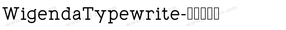 WigendaTypewrite字体转换