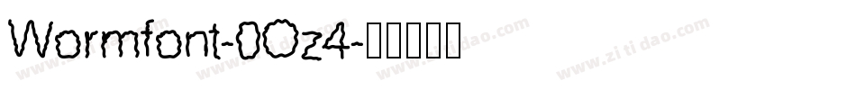 Wormfont-0Oz4字体转换