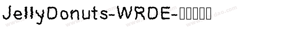 JellyDonuts-WRDE字体转换