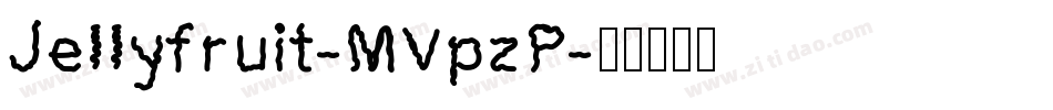 Jellyfruit-MVpzP字体转换