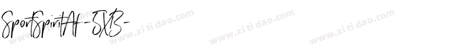 SportSpiritAf-5XB字体转换