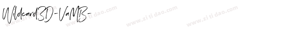 Wildcard3D-VaMB字体转换