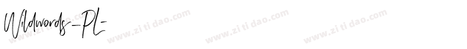 Wildwords_PL字体转换