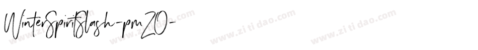 WinterSpiritSlash-pmZO字体转换