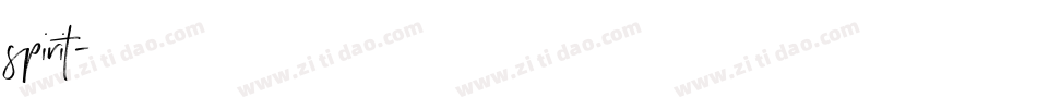spirit字体转换