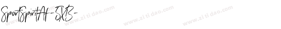 SportSpiritAf-5XB字体转换